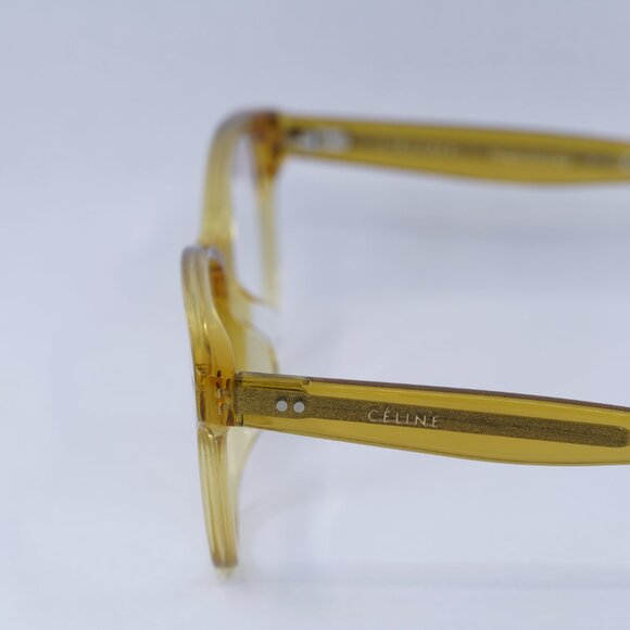 🕶️ New Celine CL50007F 039 Eyeglasses - Yellow Frame 52mm - Picture 7 of 12